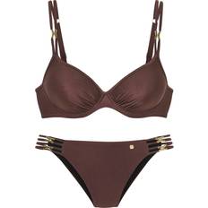 Brun Bikinisæt Jette Bikini - Mørkebrun