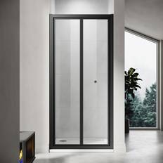 Magnetic Bi-Fold Shower Door 100 x 185 x 0.6 cm Silver