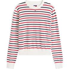 Essential Ribbad T-shirt Med Smal Passform - Röd/Vit/Marinblå