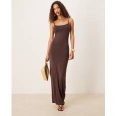 Kjoler Gina Tricot Maxi Slip Dress - Brun