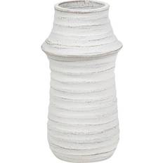 Garpe Interiores White Ceramic 19x19x40 cm 30cm Vase