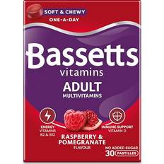 Bassetts Vitamins Adult Raspberry Pomegranate Flavour 30 Gummy Pastilles