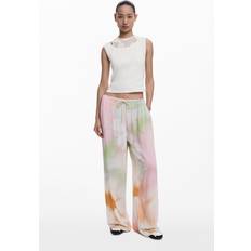 Florals Trousers Desigual Peter Wide Trousers - Orange