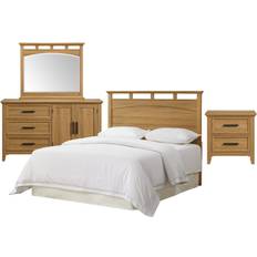 Bed Packages Picket House Furnishings Norton Brown Full/Queen Bedroom Set