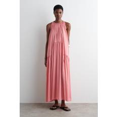 COS Gathered Halterneck Maxi Dress - Pink