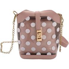 Inner Pocket - Women Beach Bags Sodial Transparent Ladies Shoulder Bag - Transparent