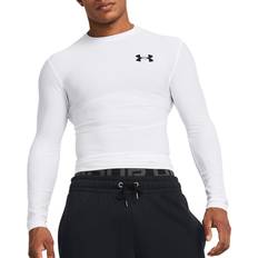Under Armour Mens Heatgear OG Compression Long Sleeve Shirt - White/Black