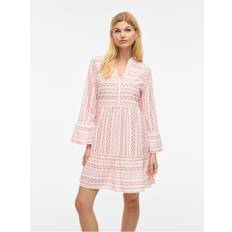 Vila Lös Klänningar Vila Vietna 3/4-ärmad Kort Klänning - Rosa