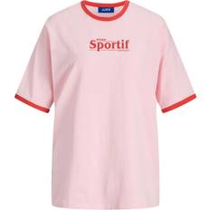 JJXX JXMillow Ringer Tee - Pink Poppy