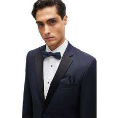 Krawatten BOSS Seide Krawatte Und Einstecktuch Set Pin-Punkt - Blau