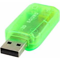 Sound Cards Uxcell USB to 3D 3.5mm Audio Sound Card Adapter