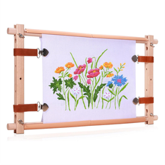 Embroidery Hoops & Frames on sale Torribaly Wooden CrossStitch Frame Needle Point Embroidery Tapestry