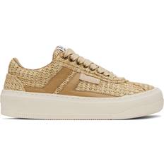 Lanvin Unisex Trainers Lanvin Cash Raffia Sneakers - Beige