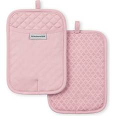 Pot Holders KitchenAid 2-Pack Cotton Set in Pot Holder Pink