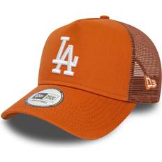 Supporterprodukter New Era Brun Trucker Keps Los Angeles Dodgers League Essential Burnt White