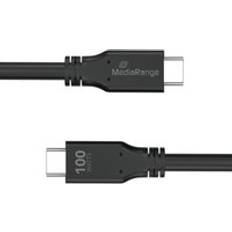 MediaRange USB Type-C Charge and Sync Cable with E-Mark Chip USB 3.2 Gen 1X2 3m Black MRCS218