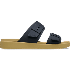 Crocs Recycled Materials Sandals Crocs Brooklyn Buckle Low Low Sandals - Black/Tan