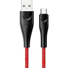 Kablar Usams Pleciony U41 USB-C 2m 2A Czerwony Cable