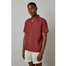 Burton Skjortor Burton Mens Blend Short Sleeve Resort Shirt - Red