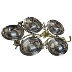 Fruit Bowls Buttercup Farm Brass L6 x W33 x H22 cm Silver 1 Pack Fruit Bowl