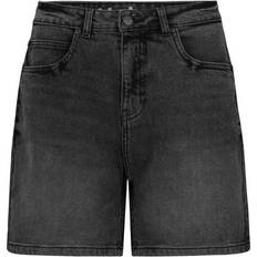 Denim Shorts - Damer - Sort