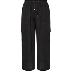 Yours Cargo Trousers - Black