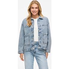 Vila Lös Ytterkläder Vila Vijaf Denim Jacka - Blå