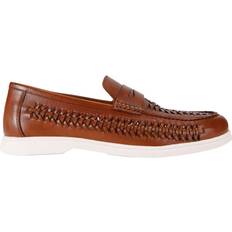 Kurt Geiger Brown Low Shoes Kurt Geiger Remi Weave Leather Shoes - Tan