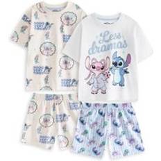 Vanilla Underground Lilo Stitch Short Set - White