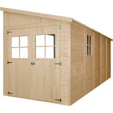 Dépendances Timbela Abri De Jardin En Bois Naturel H244x216x513 cm (Surface du bâtiment )