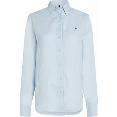 Tommy Hilfiger Dame Skjorter Tommy Hilfiger Essenital Linen Relaxed Shirt - Breezy Blue