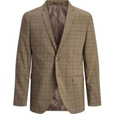 Brown - Men Blazers Jack & Jones Super Slim Fit Blazer Dunkelbraun