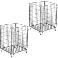 Garden & Outdoor Environment Relaxdays Metal Compost Bin Set of 2 68x46x46 cm