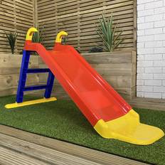 Samuel Alexander 80cm Kids Indoor Outdoor Freestanding Plastic Slide with Ladder and Extension