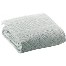 Textiles Vivaraise Drap Uni Zoé Jade 100 x 180 Serviette de bain Vert