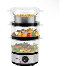 Food Steamers Geepas 3-Tier Food Steamer 7.2L Vegetable Steamer