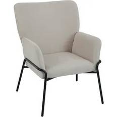Loungestühle Svita Freia Loungesessel Modern Mit Armlehne Cocktailsessel Polsterstuhl Beige Loungestuhl