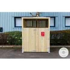 The Garden Village Whalley Commercial Euro Wheelie Bin Store with Roof L164 x W154.5 x H210 cm (Building Area )