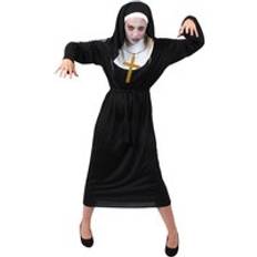 I Love Fancy Dress Adults Zombie Nun Costume Black XXL