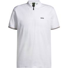 Nylon Polo Shirts BOSS Philix Polo T Shirt - White