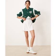 Polo Ralph Lauren Green Outerwear Polo Ralph Lauren Wimbledon Back Crest Logo Double Knit Baseball Jacket - Dark Green