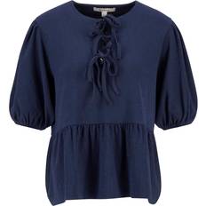 Barbour Blouses Barbour Louise Peplum Blouse - Navy