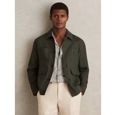 Reiss Jackets Reiss Adam Four-Pocket Jacket - Khaki Green