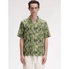 Fred Perry Oxford Shirts Fred Perry Revere Collar Shirt - Olive Mint