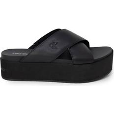 Calvin Klein Leather Platform - Triple Black