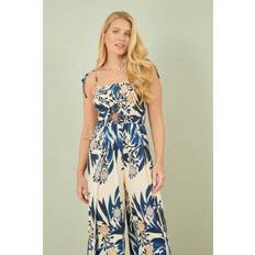 Women Jumpsuits & Overalls Yumi Palm Print Jumpsuit - Navy