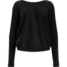 AllSaints Tröjor AllSaints Läder Tröja Julieana - Black