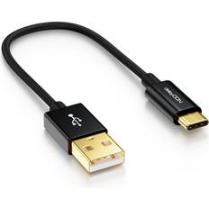 DeleyCON 15cm USB-C Kabel Laddningskabel Datakabel Nylon