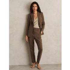 Brown - Men Blazers Reiss Gabi Single Breasted Suit Blazer - Mink Neutral