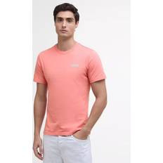 Pink T-shirts Barbour International Logo Cotton T-Shirt